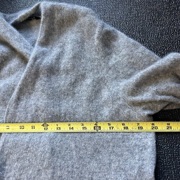 41 Hawthorn 100% Cashmere Gray Open Front Sweater Cardigan 2X Duster Waterfall - Picture 6 of 7